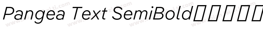 Pangea Text SemiBold字体转换